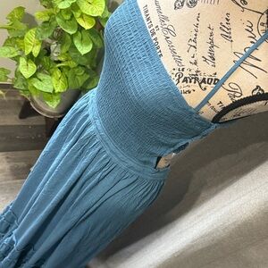 R. Vivimos Blue Maxi Dress